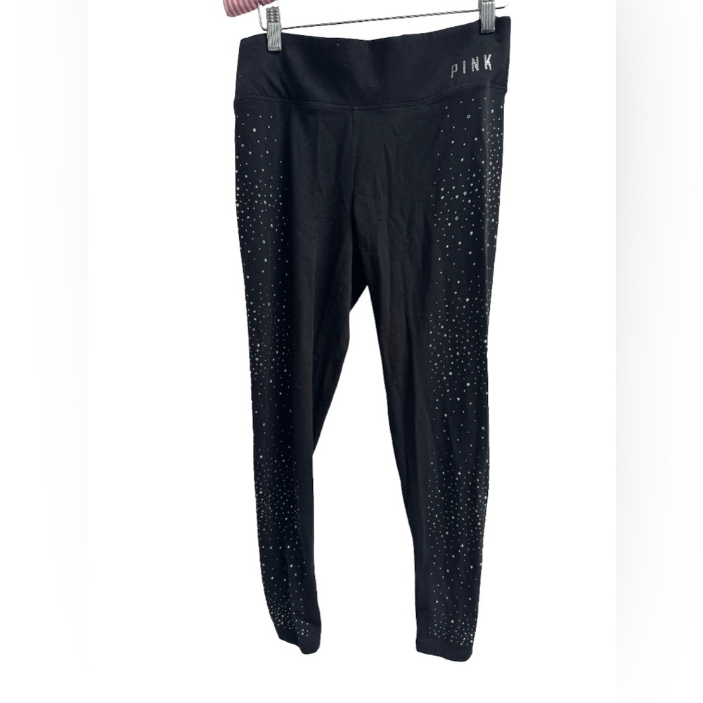 PINK Victoria’s Secret Black Sparkly Leggings